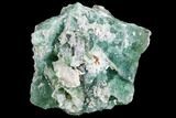 Green Fluorite & Druzy Quartz - Colorado #33373-2